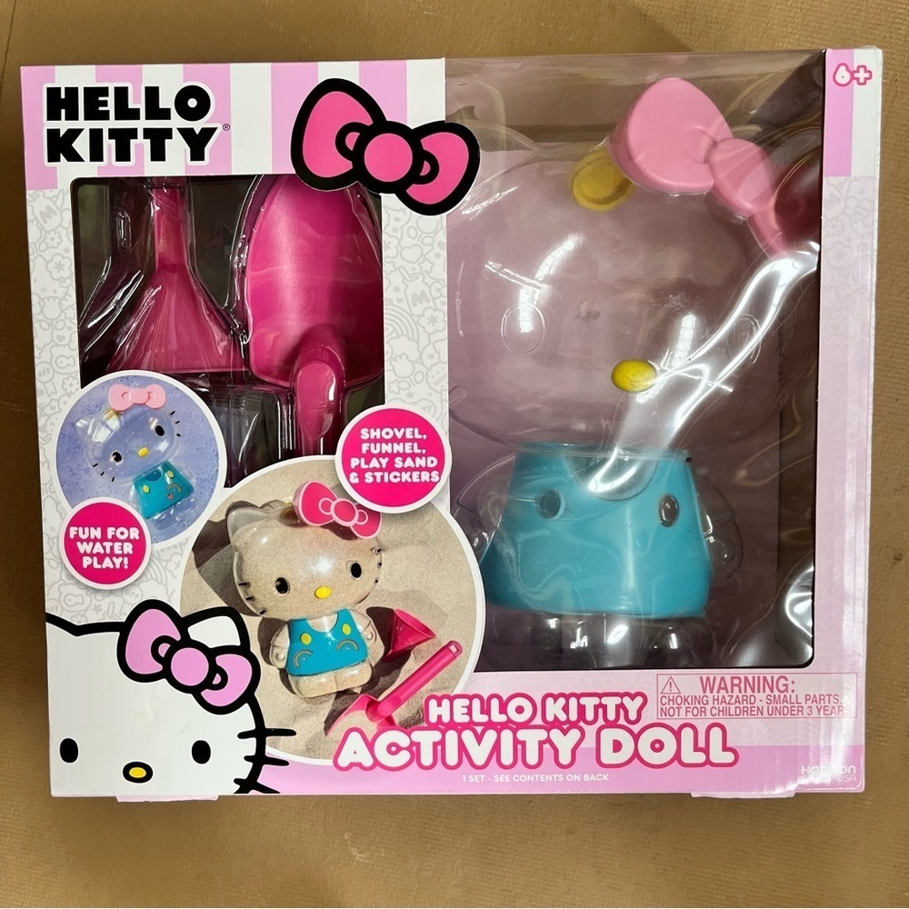 Hello kitty activity doll fill with sand